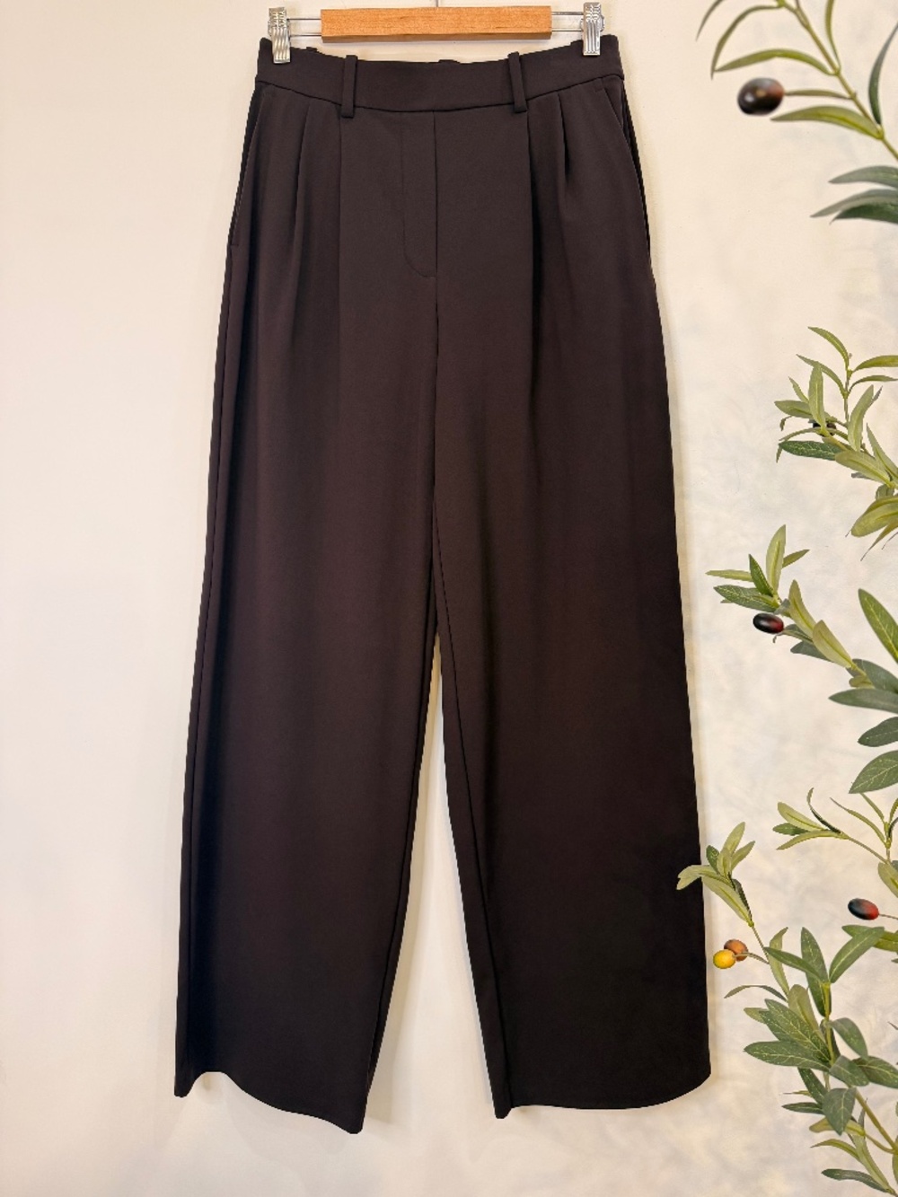 lululemon Daydrift High-Rise Wide-Leg Trouser Regular Walnut Crunch Size M - Picture 2 of 8